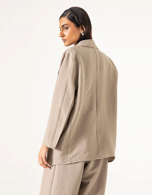 OVERSIZED TEXTURED BLAZER